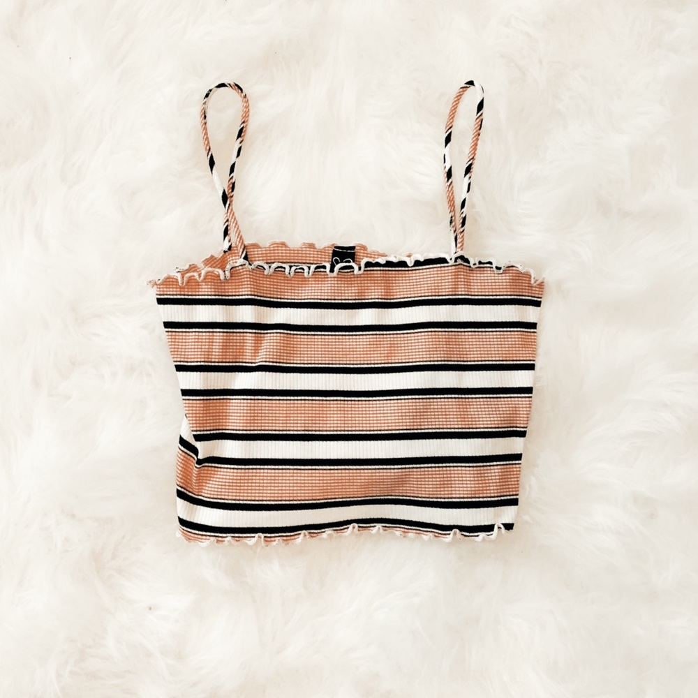Windsor stripped crop tank